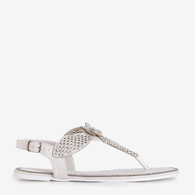 Bílé sandály od Kasey - Obuv