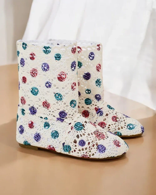 Royalfashion Дитячі ажурні чобітки Misuti