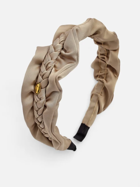 Royalfashion Čelenka do vlasů s copánkovým pletením a řasením