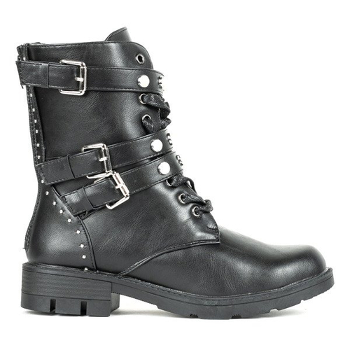 Чорні берци з прикрасами Federica - Взуття