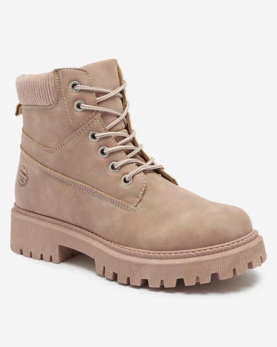 Tmavě růžové dámské zateplené boty Teruna - Obuv