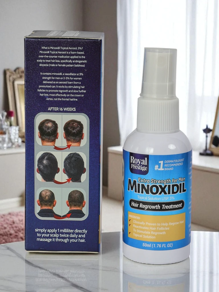 Minoxidil Leonidas Forza – Sprej na podporu růstu vlasů, 50 ml, síla pro každého