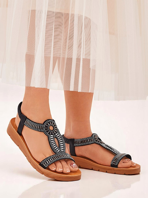 Royalfashion Жіночі сандалі з декоративними ремінцями Ava Shine