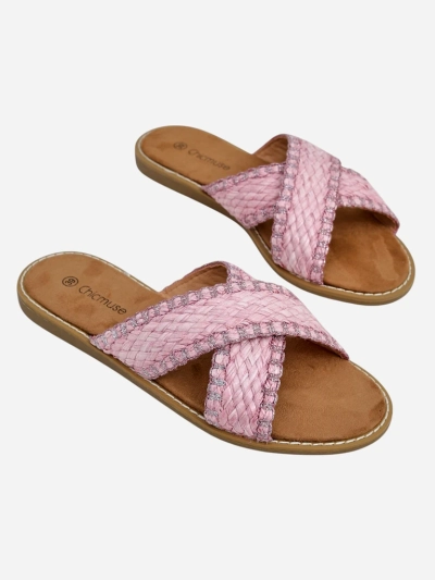 Sandály Royalfashion pro ženy s pletenými popruhy Bornes