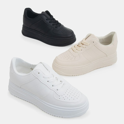 Béžové dámské tenisky na platformě Silvina - obuv