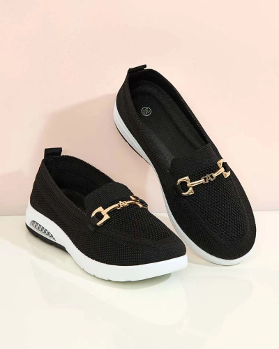 Royalfashion Жіночі тканинні мокасини з декором Ritcae