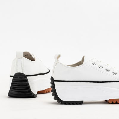 OUTLET Dámské bílé tenisky na platformě Treminso - Obuv