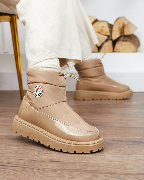 Royalfashion Dámské sněhule v hnědé barvě Ireda