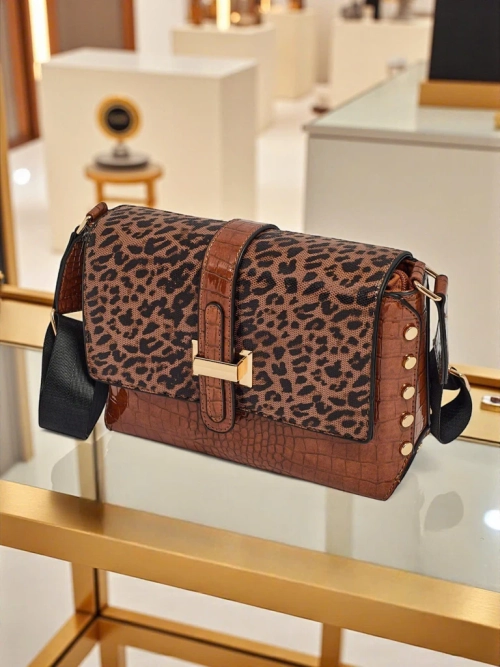 Лакована маленька жіноча сумочка з екошкіри Panthere Mist