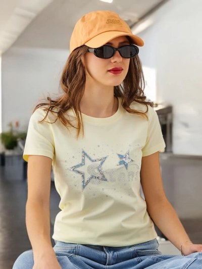 Royalfashion Жіноча бавовняна футболка STARS