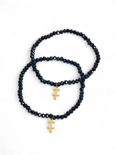 Royalfashion Dva dámské náramky s přívěskem kotvy