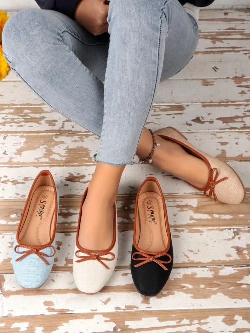 Royalfashion жіночі балетки з блискітками та бантом Aramie