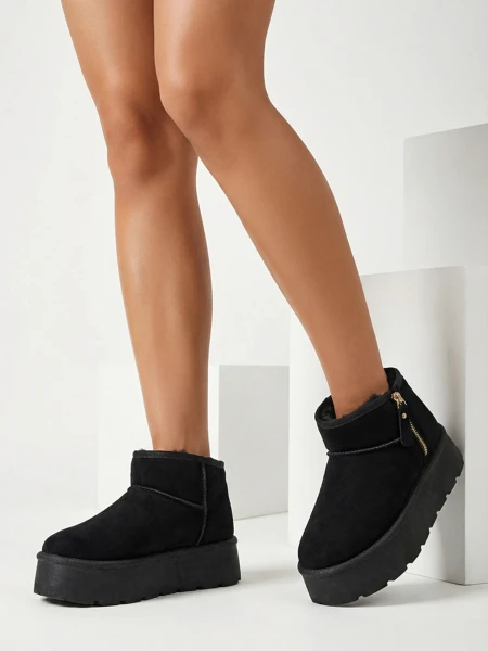 Royalfashion Dámské sněhule na platformě a'la Delgadi