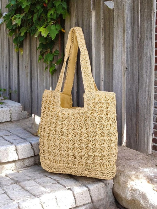 Royalfashion Велика жіноча солом'яна сумка Sunny Straw