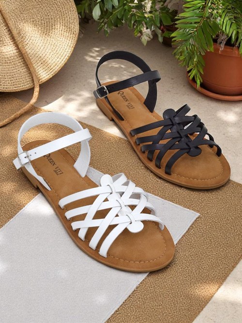 Royalfashion Жіночі сандалі з декоративними ремінцями Livia