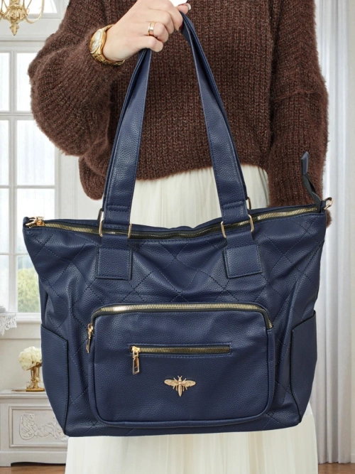 Жіноча сумка-шопер еко шкіряна стьобана Marvaya