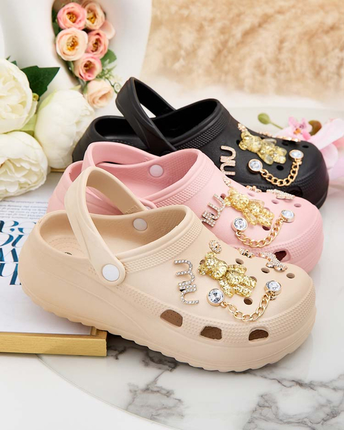 Жіночі гумові шльопанці Royalfashion з орнаментом Fescas