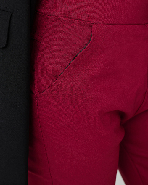 Жіночі бордові утеплені трегінси - Одяг