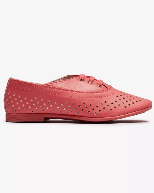 Рожеві дитячі ажурні мокасини Janno- Footwear