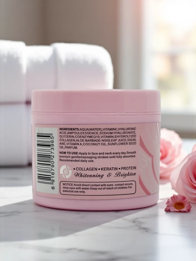Krém na obličej a krk s efektem rozjasnění a hydratace Light Pink