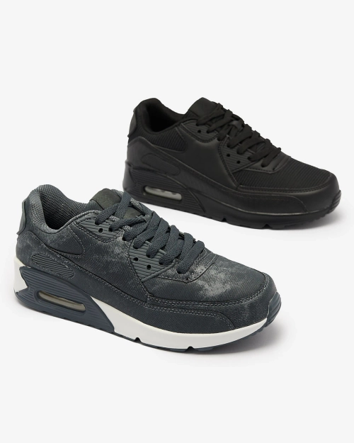 Жіночі спортивні кросівки на шнурівці графітового кольору Moteri - Взуття