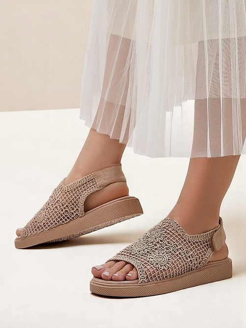 Royalfashion жіночі ажурні сандалі Levay з верхом