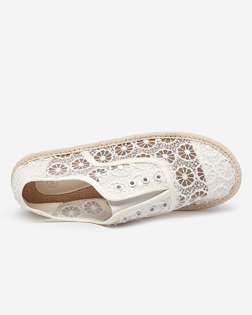 Жіночі білі мереживні кросівки Herinka - Взуття
