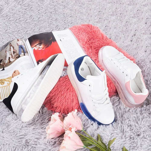 Біло-сині кросівки на грубій підошві Judite - Взуття