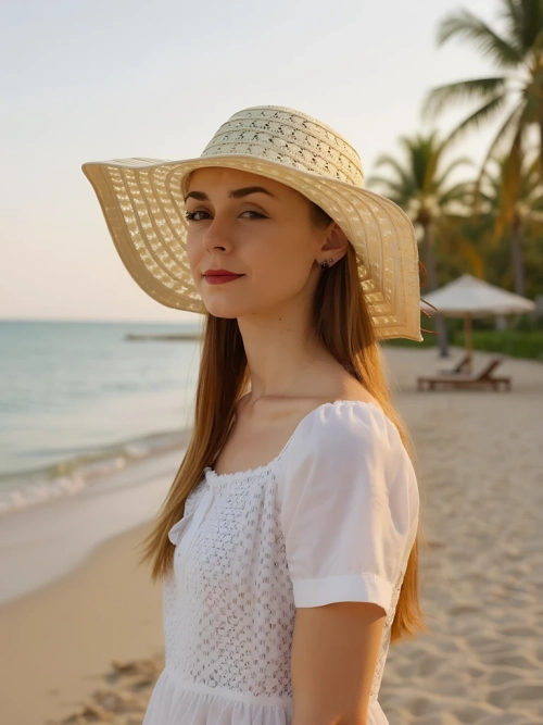 Royalfashion Солом'яний жіночий капелюх Convalia