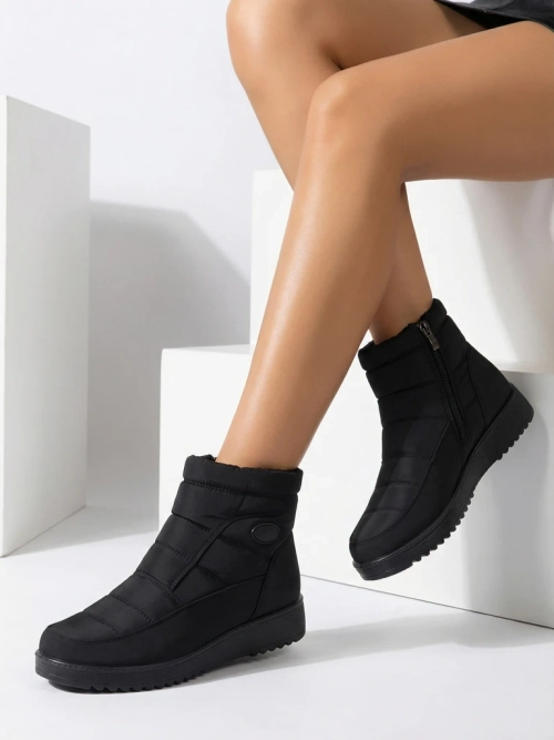 Жіночі Ботильйони Athena Чорні З Тканини На Осінь і Зиму