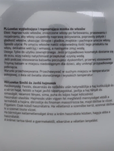 Luxelux vlasová maska na lámání 800 ml