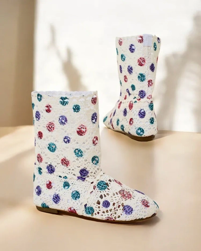 Royalfashion Дитячі ажурні чобітки Misuti