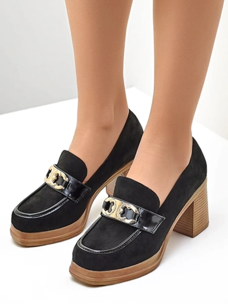 Royalfashion Dámské mokasíny na blokovém podpatku Qeroy