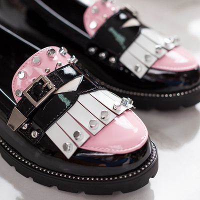 Чорні мокасини з орнаментом Гвадалаха - Взуття