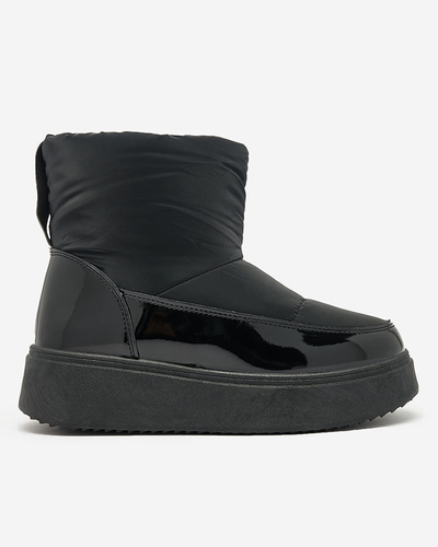 Royalfashion Black Maderta slip-on dámské sněhule