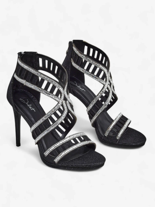 Royalfashion Жіночі босоніжки на шпильці з декоративним верхом Sycos