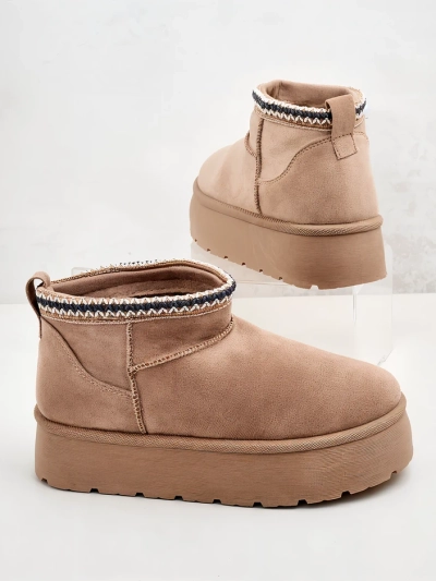 Royalfashion Dámské krátké boty a'la snow boots Xoalla