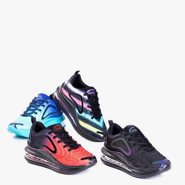 Černá a červená pánská sportovní obuv s průhlednou podrážkou Aierda - Obuv