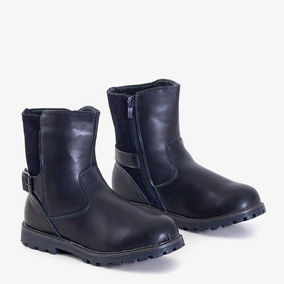 Дитячі темно-сині черевики з пряжкою Malet - Взуття