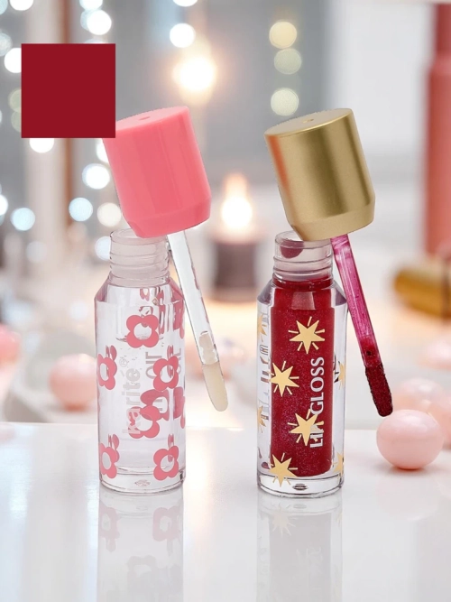 Блиск з блискітками та безбарвний блиск 2в1 Ruby Woo