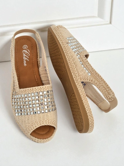 Dámské espadrilky na klínku s kamínky Belle Sparkle