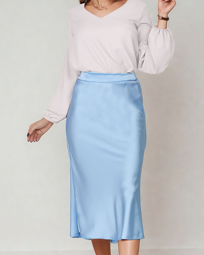 Royalfashion Жіноча спідниця міді a'la атлас