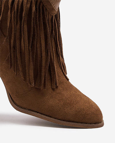 Верблюжі жіночі чоботи а-ля ковбойські Versidi- Взуття