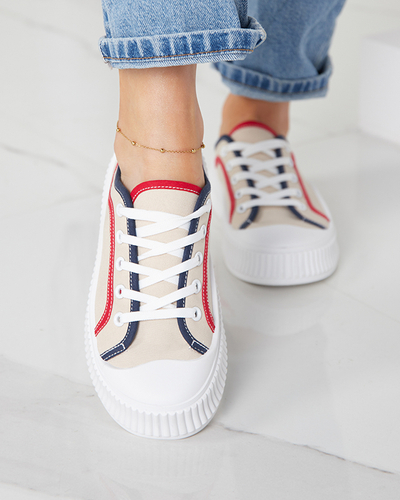 Бежеві жіночі кросівки Ladise