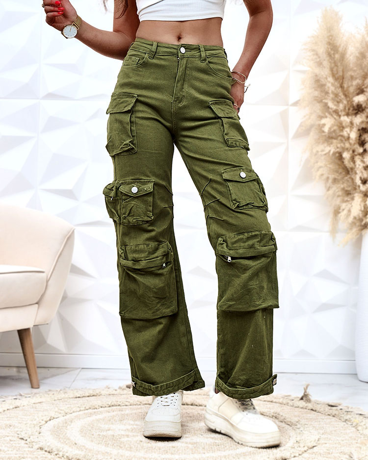 Royalfashion Dámské široké bojové kalhoty