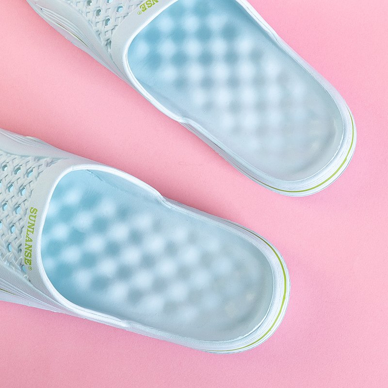 Dámské mátové gumové pantofle do bazénu Sunilino - obuv