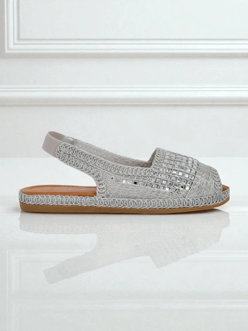 Royalfashion Жіночі сандалі еспадрильї жіночі з цирконами Belle Sparkle