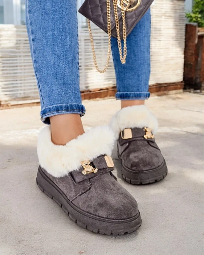 Royalfashion Жіночі короткі черевики а-ля снігоступи Dobis