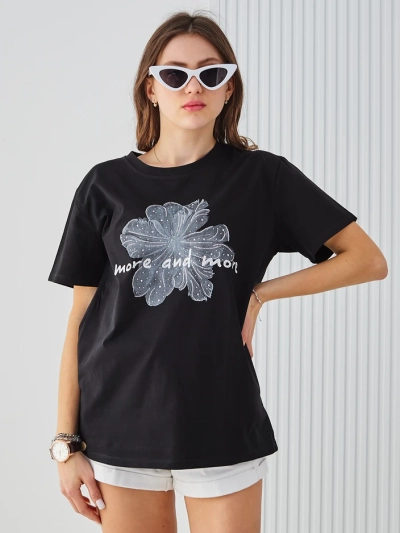 Royalfashion Жіноча бавовняна футболка More and More