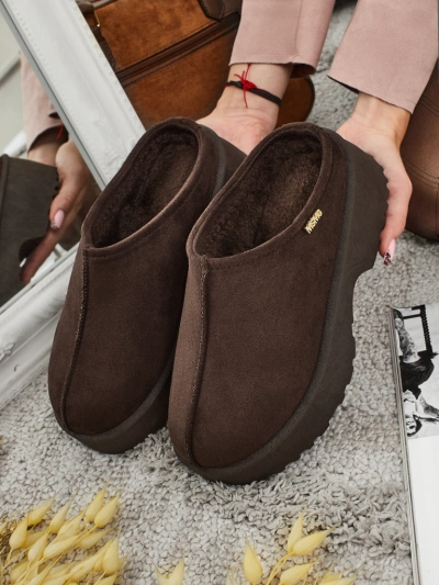 Krátké boty a'la sněhule dámské s kožíškem Noelina